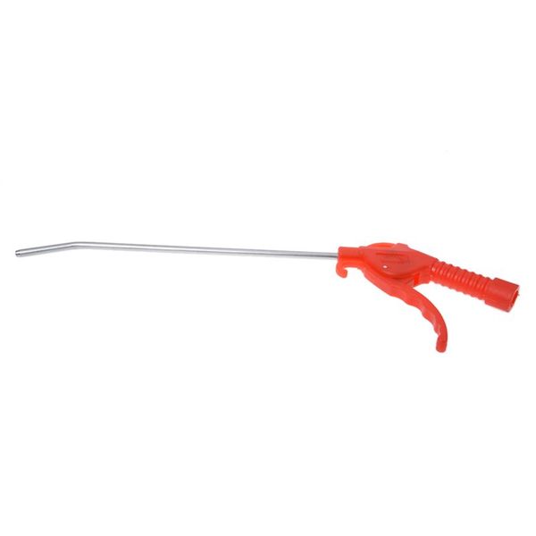 

promotion red plastic handle angled bent nozzle air duster blow gun cleaner