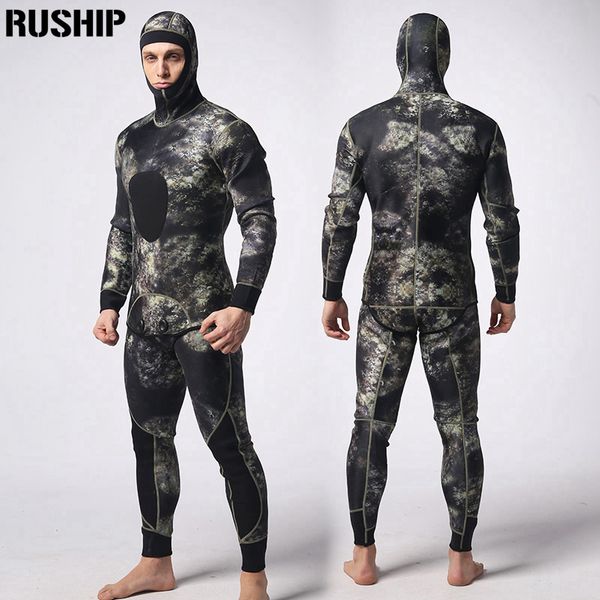

soft 3mm diving suit neoprene men pesca diving spearfishing wetsuit snorkel swimsuit split suits combinaison hat surf wetsuit