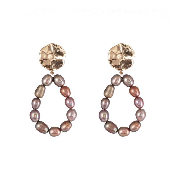 

2020 handmade pearl beads earrings korean fashion women party jewelry, Silver