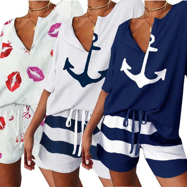 

womens designer two-piece short casual suitxe6n, White