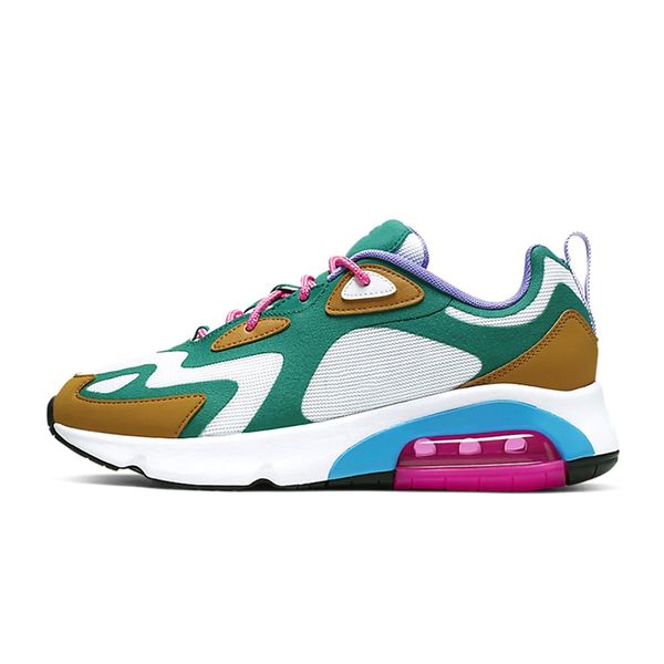 

teal 200 casual shoes for men women mystic green bordeaux university red 200 men trainers athletic running sports sneakers 40-46 s03, Black