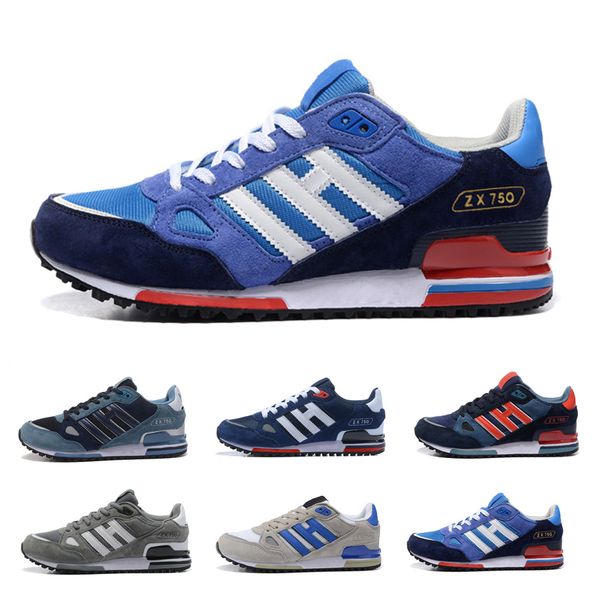 

2019 Wholesale EDITEX Originals ZX750 Sneakers zx 750 for Men and Women Athletic Breathable Running Shoes Free Shipping Size 36-44