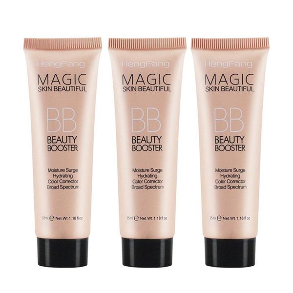 DROP ship 35ml Mineral Face Foundation BB Cream Liquid Base High Definition Smoothing Face Sun Block Cosmetici impermeabili 3 colori per opzione