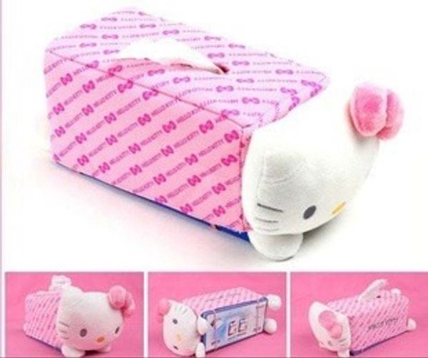

automotive interior hello kitty car tissue box tissue holder for girl