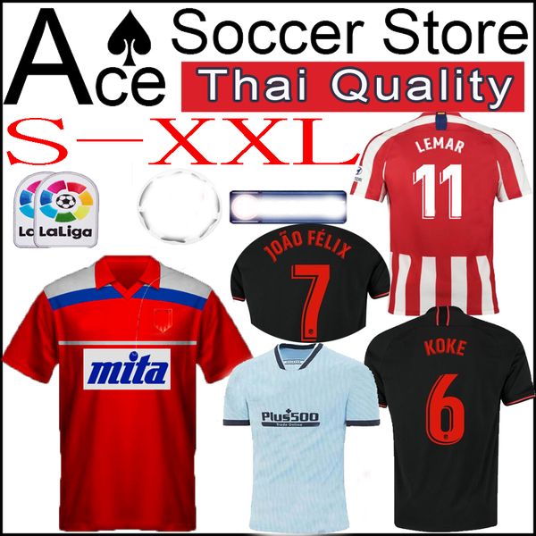 

19 20 joÃo fÉlix atletico madrid home away third occer jer ey 2019 2020 llorente cami eta de fútbol retro 2019 2020 football hirt