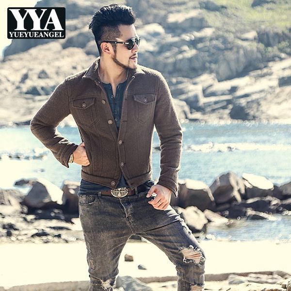 

winter mens fur lining pu leather jacket short slim fit coat single breasted motorcycle biker leather jacket warm outwear coats, Black