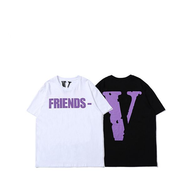 

vlone t shirt men women 100% cotton hip hop tees vlone friends vlone women clothes, White