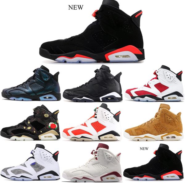 

classic 6 men Basketball shoes UNC Infrared Black Cat sports blue Olympic Oreo Angry bull Olympic Maroon 6s sports sneakers 7-13