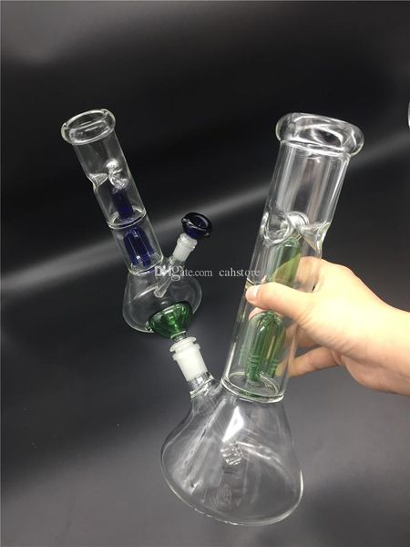 Bong con fondo beaker bong in vetro fumatori narghilè Tubi d'acqua inebrianti Rasta 14,4mm bong di marca congiunta tubo di vetro spedizione gratuita