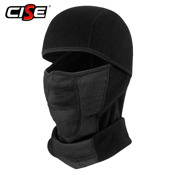 

polar fleece wool balaclava motorcycle neck warmer full face mask breathable windproof bicycle ski snowboard workout black liner