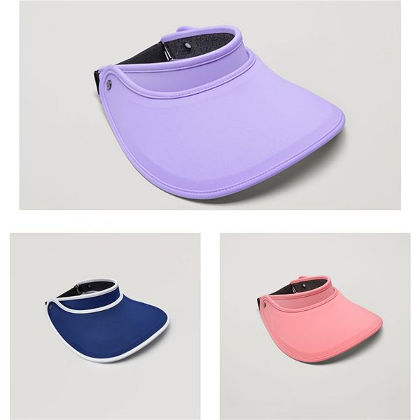 

women girls summer straw weave sun visor hat empty contrast color wide brim uv protection adjusted portable peaked beach cap #346, Blue;gray