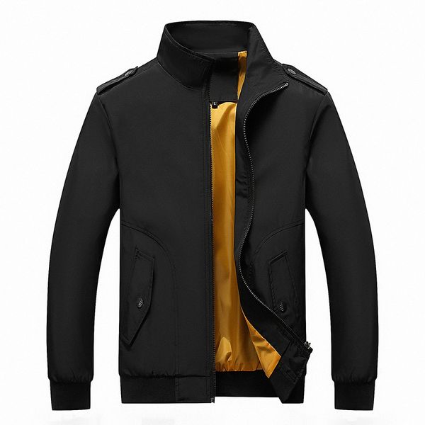 

2019 new stand collar plus size chamarras para hombre, Black;brown