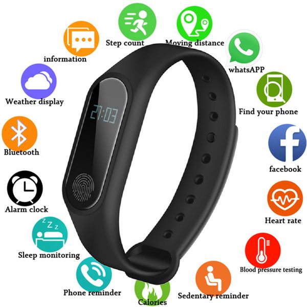 

ip68 waterproof smart bracelet pedometer heart rate monitor blood oxygen fitness tracker smart wristband multi sport band, Slivery;brown