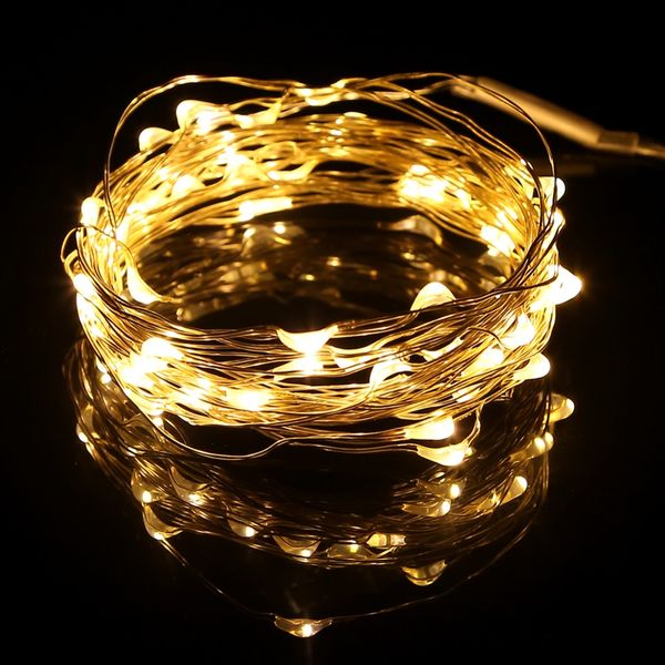 

5M 50leds LED String Light Silver Wire DC4.5V Battery Operated Fairy Lights Christmas New Year Wedding Decoration Lights