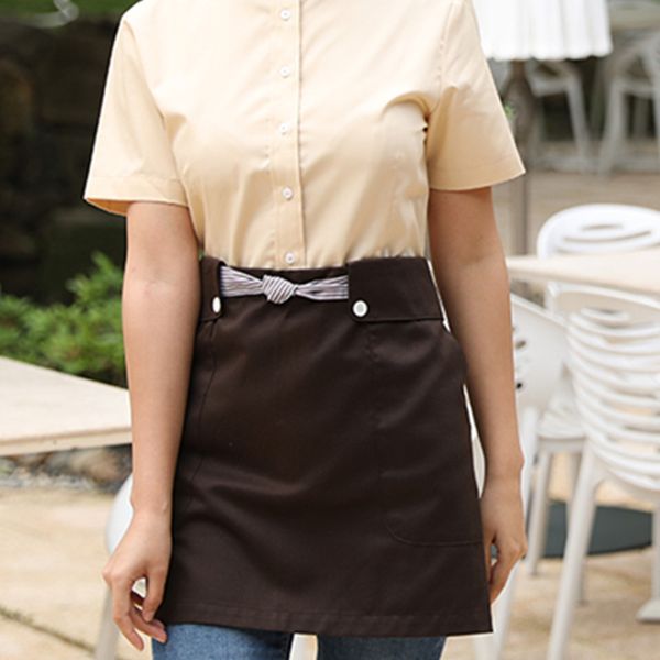 

polyester cotton waist apron barista bartender waiter waitress pastry chef uniform restaurant cafe baker bistro work wear b77