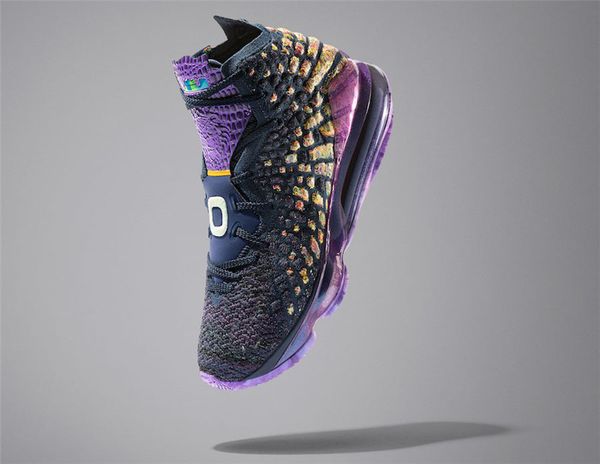 

authentic lebron 17 monstars navy heather/black-multi-color cd5050-400 lebrons 17s men basketball shoes with original box