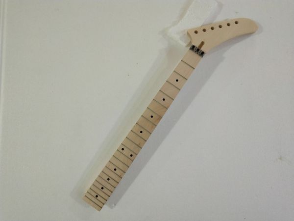 

unfinished banana headstock guitar neck replacement 22 fret maple st style