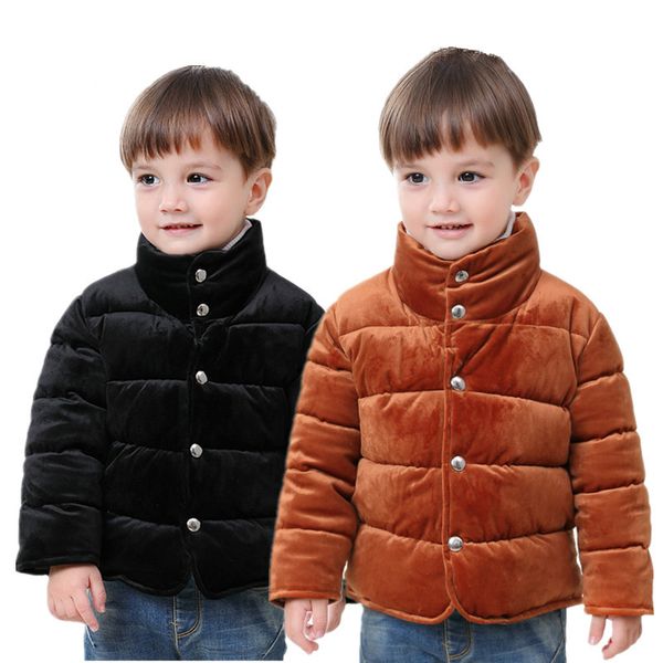 

2018 baby girls winter warm velvet coat child school princess cute keep warm christmas jackets boy winter outdoor coat hot, Blue;gray