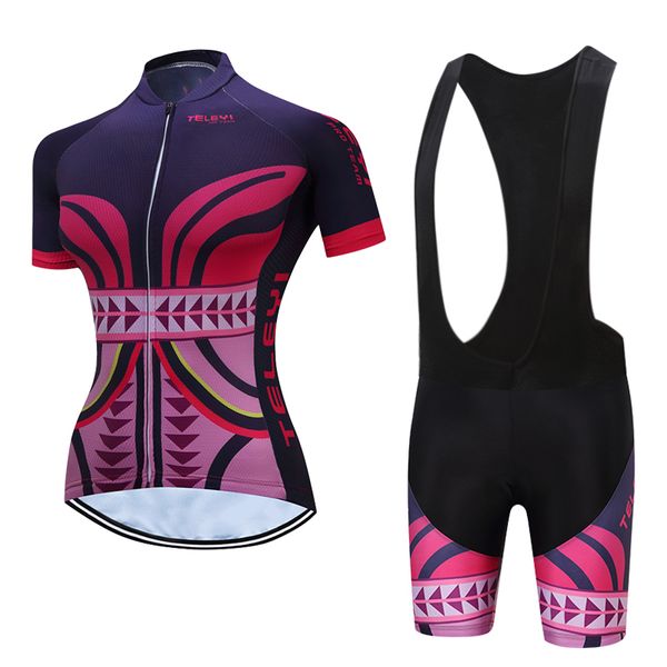 

2020 female bike clothing uniform summer short cycling outfit wear pro bicycle clothes suit dress outdoor mtb jersey set women, Black;blue