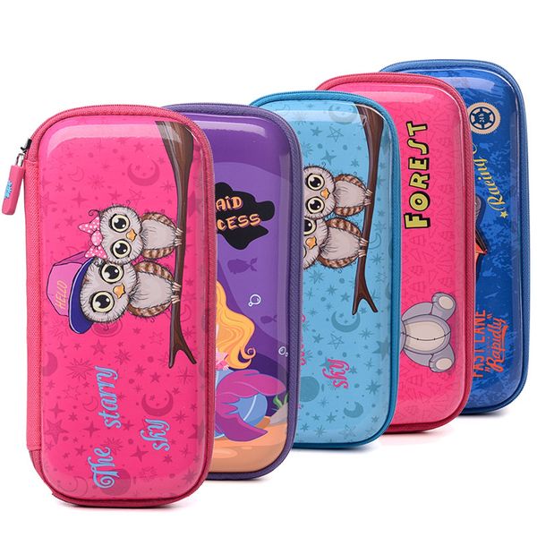 

2018 new fashion primary school animal prints bag for pencil case 5color