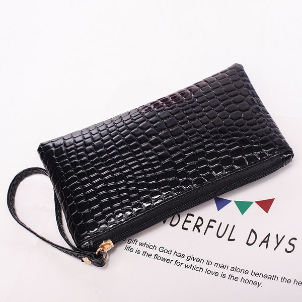 

mcneelyl fashion women alligator wallets money purses bag female coin purse for women lady long wallet organized wallet, Red;black