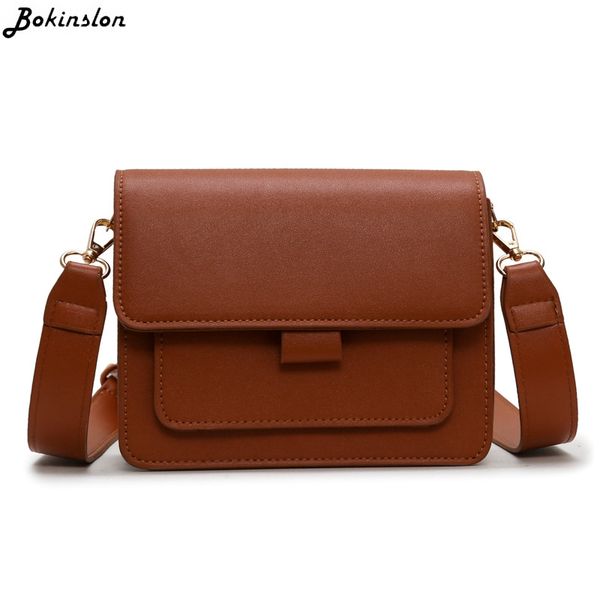 

bokinslon wild messenger bag retro ladies casual shoulder small square bag fashion womens handbags
