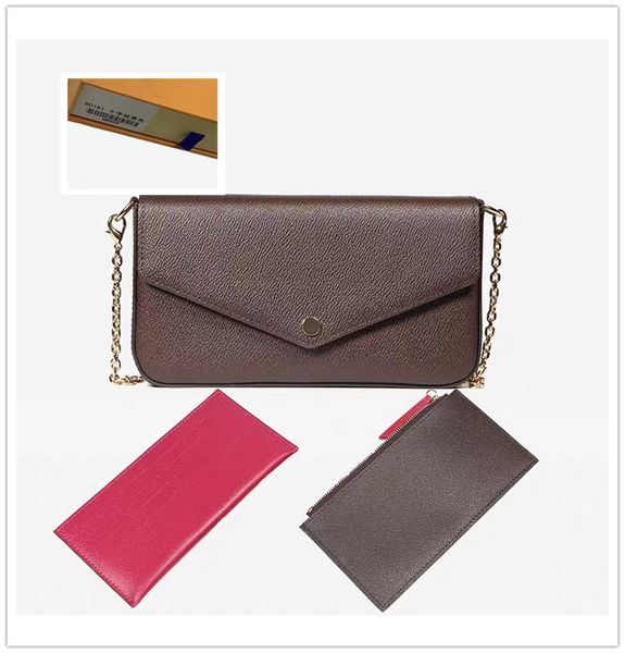 

l2020 handbags purses bags fashion women shoulder bags three-piece combination bags b size 21*11*2 cm 61276 with box