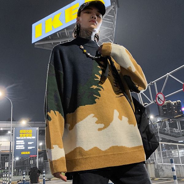 

sweater lovers 2019 autumn tide brand high street hip hop men and women wool unlined upper garment, Black