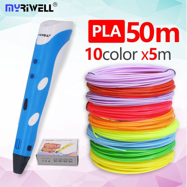 

myriwell 3d pen rp100a с бесплатным abs и pla нитью 3d печатные ручки ручки для детей искусство рисования инструменты подарок на день рожден, Black;red
