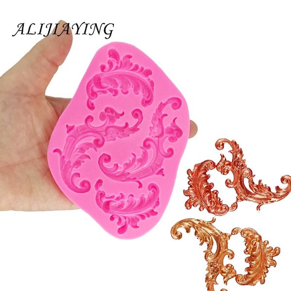 

diy embossed pattern lace cake border silicone molds gumpaste chocolate fondant cake decorating tools 3d crafts d1339