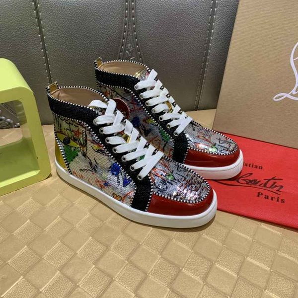

2019 дизайнерская мужская роскошная обувь кроссовки кроссовки christian louboutin 2020 мужская повседневная обувь женщины #366, Blue