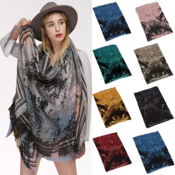 

90x180cm wolf print womens square long scarf wrap lady shawl beach scarves new arrival