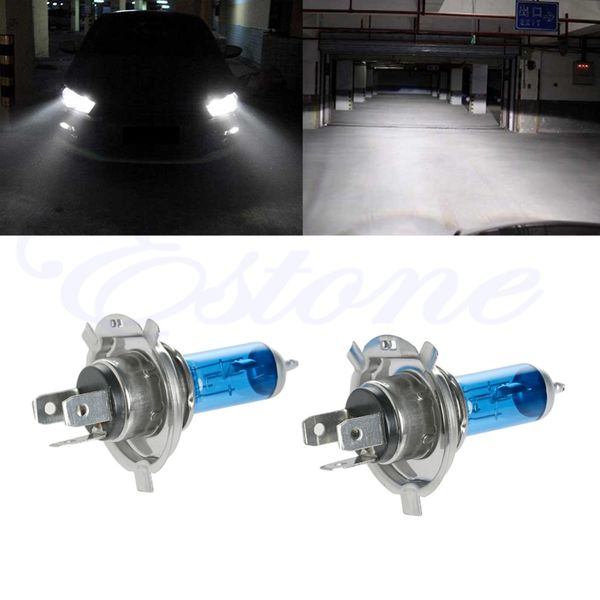 

2pcs h4 55w halogen light bright white car headlight bulbs bulb lamp 12v 5000k