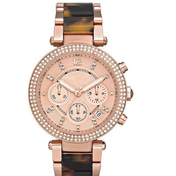 

drop shipping women quartz watches diamond watch mk5538 mk5632 mk5688 mk5774 mk5896 mk6119 mk6138 mk6139+box, Slivery;brown