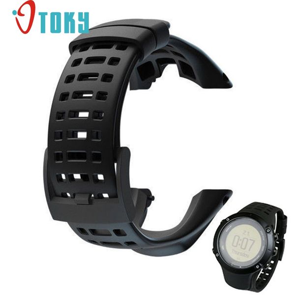 

otoky fabulous rubber watch replacement band strap for suunto ambit 3 / ambit 2 drop shipping #0221, Black;brown