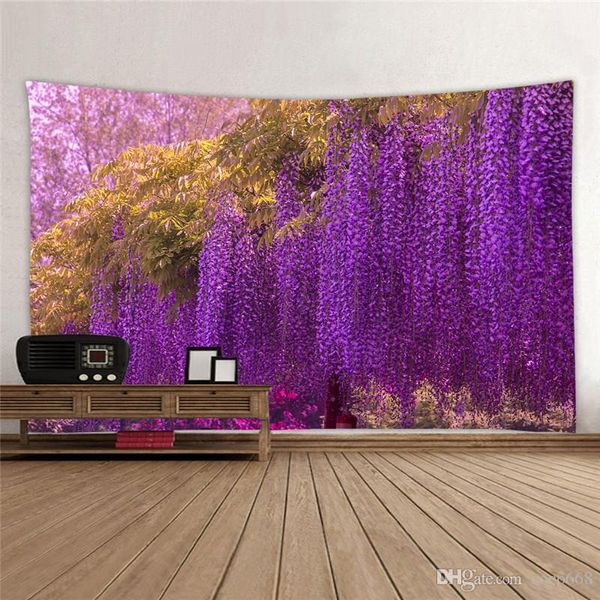 Tapestries Wall Hanging Beach Towel Cross Border New Custom Pastoral Style Living Room Study Bedroom Wall Decoration Background Tapestry New Ceiling