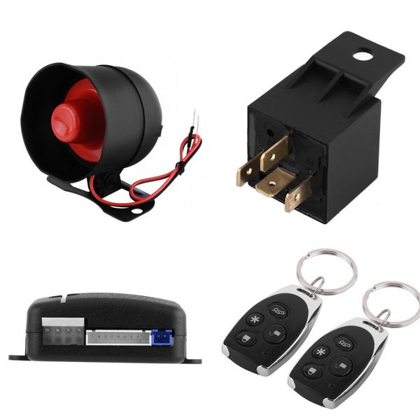 

oversea 1 way car auto vehicle burglar alarm keyless entry security alarm system with 2 remote car accessories