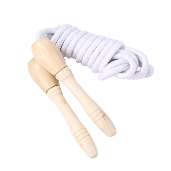 

sports woven skipping rope workout wooden handle jumping rope for men women kids trainers force core training tool