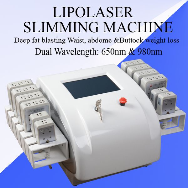 

lipo laser slimming machine dual wavelength 650nm&980nm laser liposuction machines for arms fat reduction body contouring