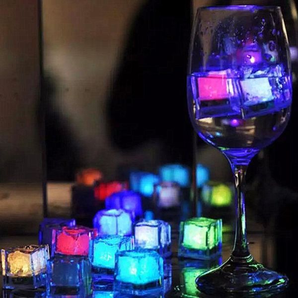 

led ice cubes lights multicolor led liquid sensor ice cubes lamp led glow light up for bar club wedding party champagne ing