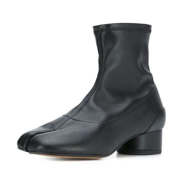 

2020 new short thick autumn and winter models plus velvet martin boots women's british style thin and thin boots factory direct sales, Black