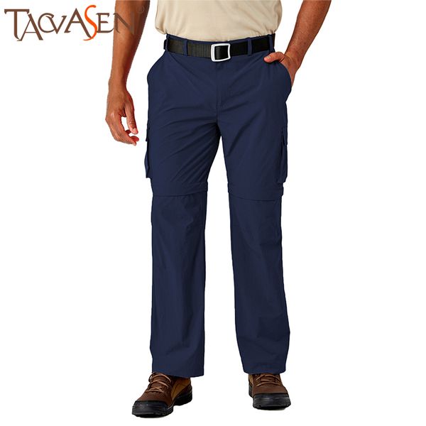 

tacvasen мужские наружные быстросохнущие походные брюки-карго с несколькими карманами кабриолет на молнии легкие рыболовные альпинисты, Black;green