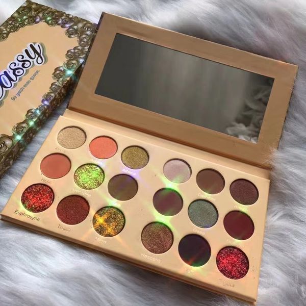 Authentic Cosmetics Palette di ombretti Leassy genuini 18 colori naturali con glitter per ombretti Pigmenti Impermeabile Trucco evidenziatore di bellezza per il viso