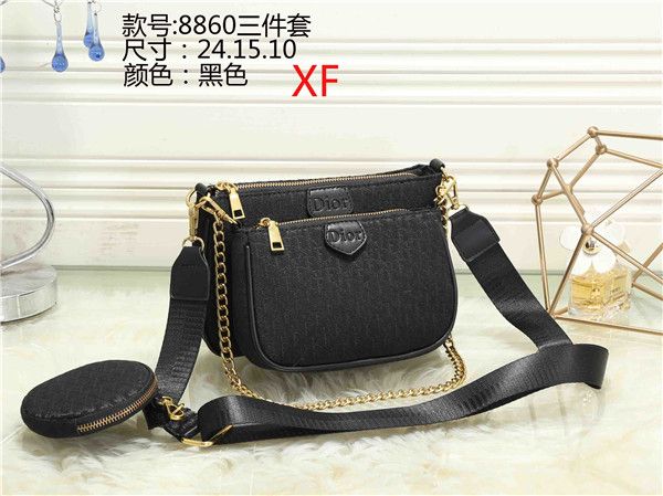 

2019 luxurys brand ladies leather handbag chain handbag 3 colors ing