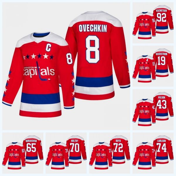 

Alex Ovechkin 2019 Washington Capitals Third Jersey Braden Holtby T.J. Oshie Nicklas Backstrom Tom Wilson Andre Burakovsky John Carlson