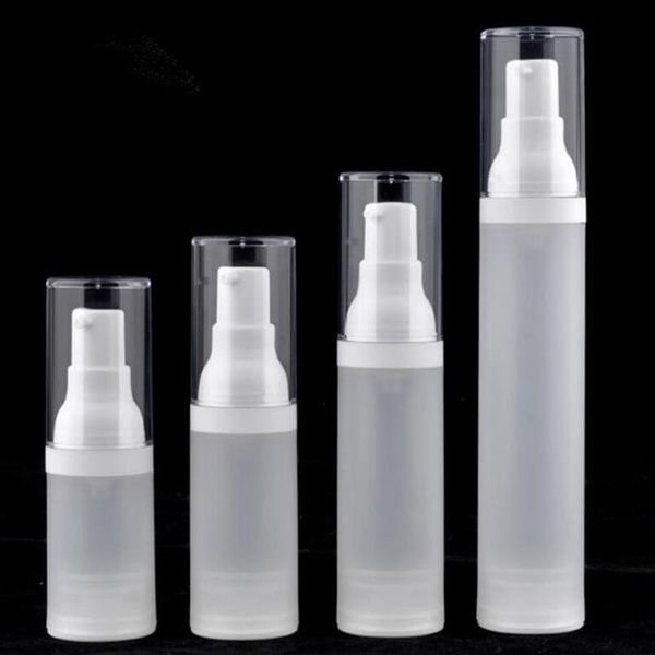 15ml 20ml 30ml 50ml flacone airless flacone per pompa a vuoto smerigliato flacone spray per lozione con materiale PP Spedizione veloce