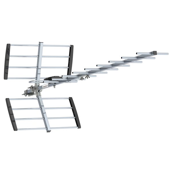 

high definition outdoor tv antenna 100 miles uhf 470-790mhz digital tv signal amplification double-headed black wire without bracket