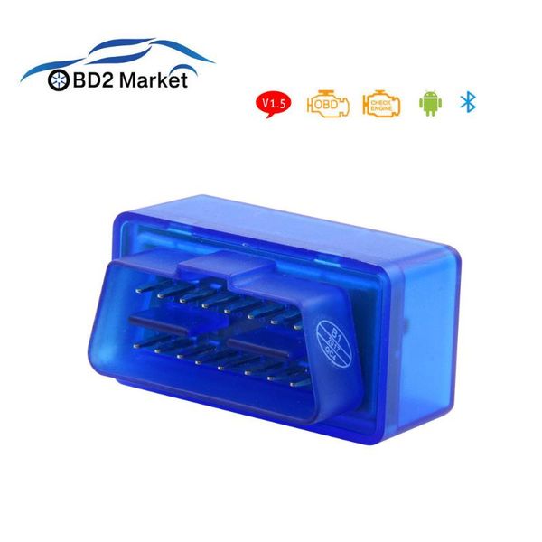 

elm327 v1.5 bluetooth obd2 car diagnostics scanner super mini elm 327 obdii diagnostic tool for android/pc support 12 languages