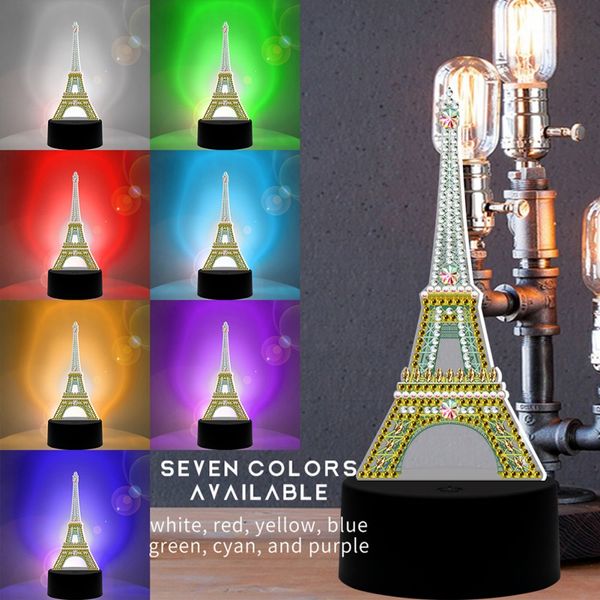 

diamond painting light diy led 5d diamond painting modeling lamp gifts embroidery lamp home decoration