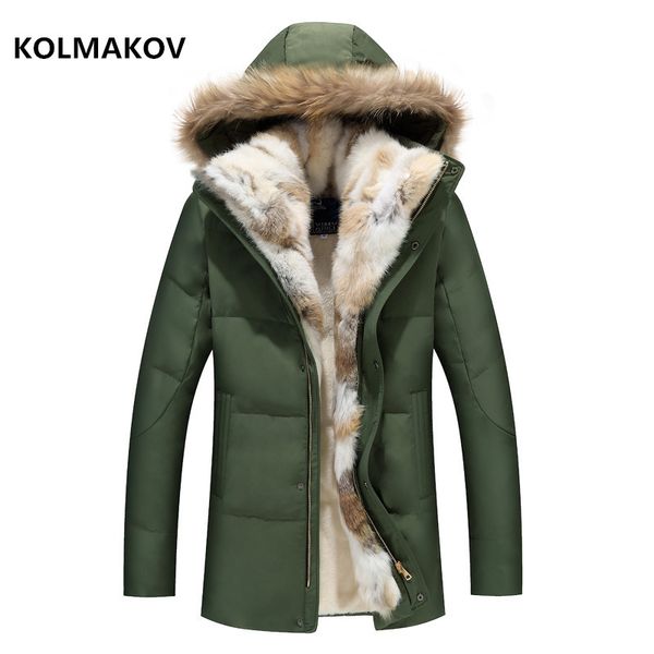 

2019 winter parkas men's and women's thicken hooded coats white duck down jacket men size s-5xl, Black